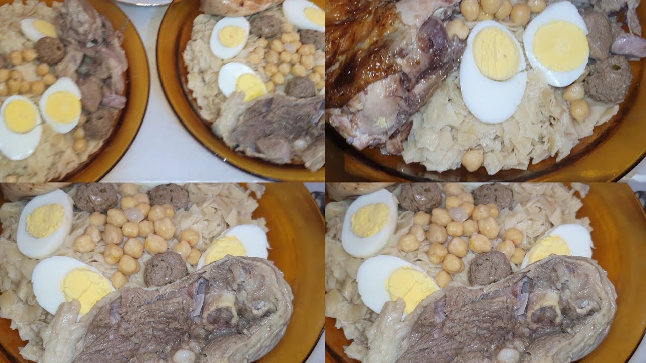 التريدة القسنطينية الجزائرية التقليدية علي طريقة أمهاتنا وجداتنا مع تحلية البالوزة وطاجين العازب 🇩🇿