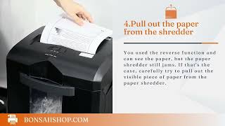 How to fix Jammed paper shredder | Bonsaii paper shredder
