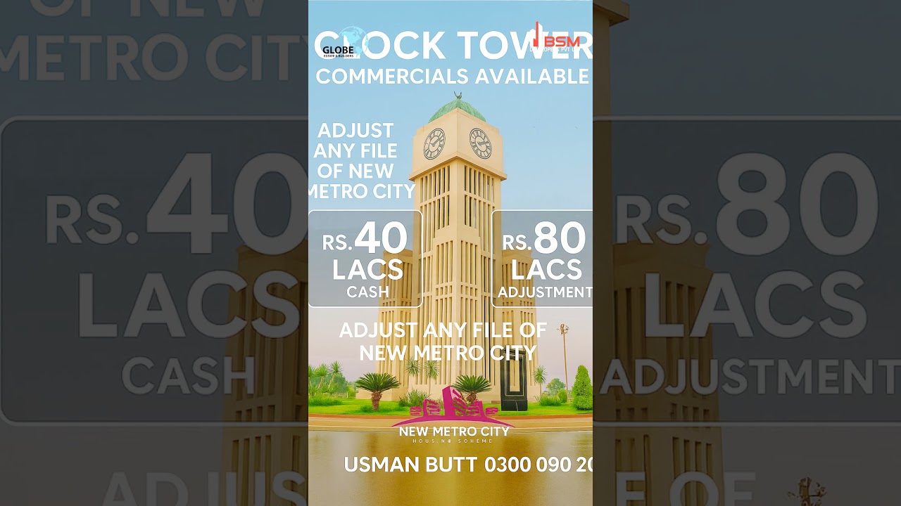 5 Marla Commercial Plots for sale in New Metro City Kharian  | Adjust off Ground File in Commercial