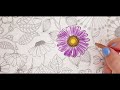 Flower Coloring | Only Colored Pencils | Secret Garden | The Color of Joy