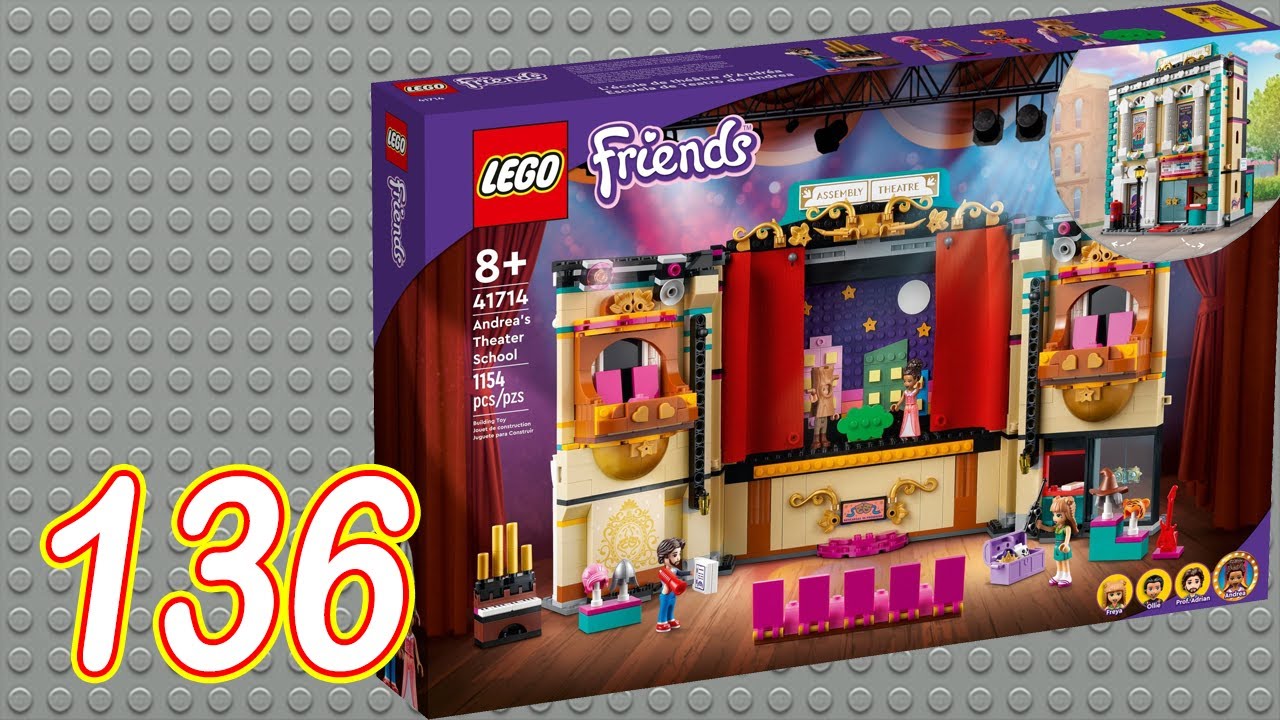 Lego Building — Andrea\'s Theater School (41714) - YouTube