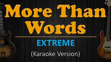 EXTREME - More than words (Karaoke Version)