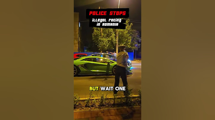 Romanian Police Stop Street Racing, but One Driver Reverses to Escape!