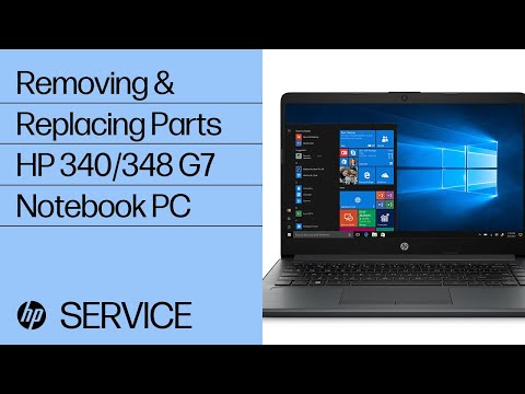 Removing & Replacing Parts | HP 340/348 G7 Notebook PC | HP Computer Service | @HPSupport