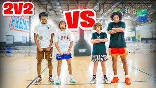 INTENSE 2v2 Basketball Cam Wilder \& Nelson vs Lavar \& Noah!