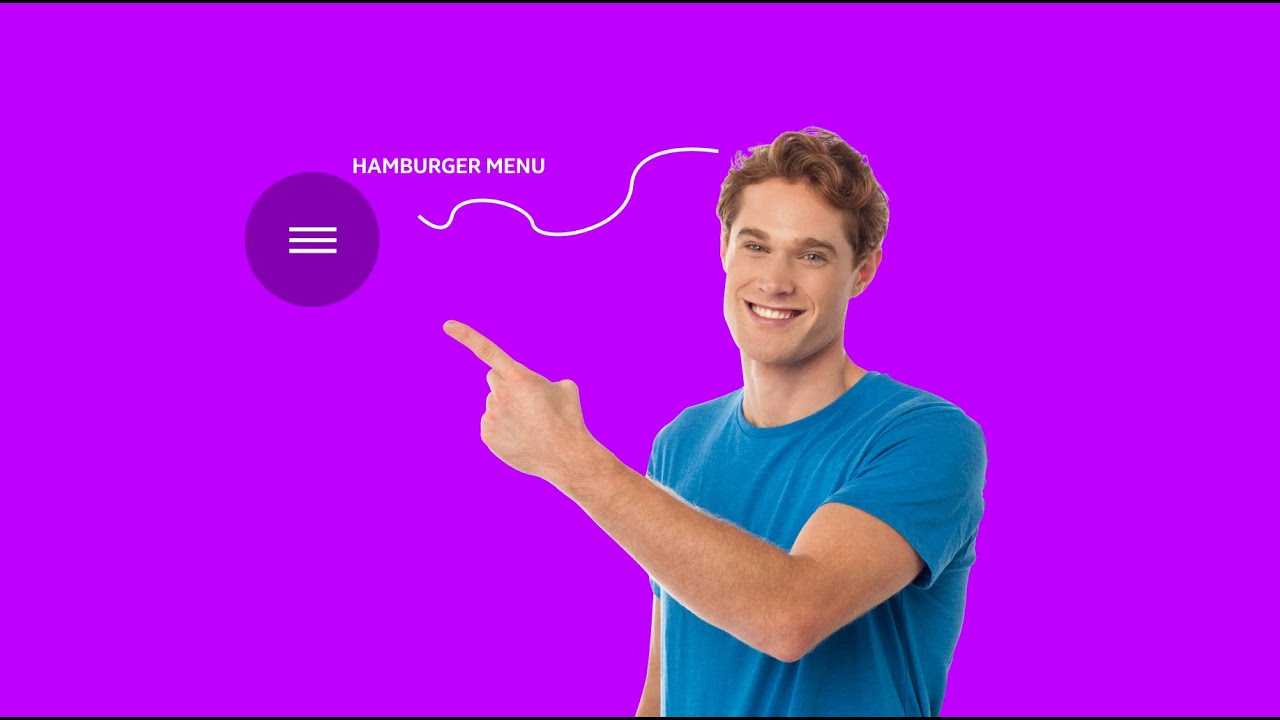How to animate hamburger button with html, css and javascript - YouTube