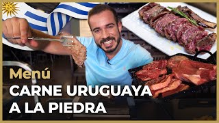 Probando CARNE A LA PIEDRA en un ASADOR URUGUAYO ¿Sale caro?