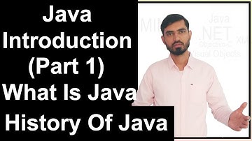Java Introduction (Part 1) What Is Java || History Of Java (Hindi)