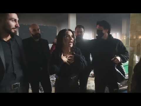 مشهد حرق ماغي بوغصن اثناء التصوير كواليس مسلسل للموت 2 تجربة خطيرة