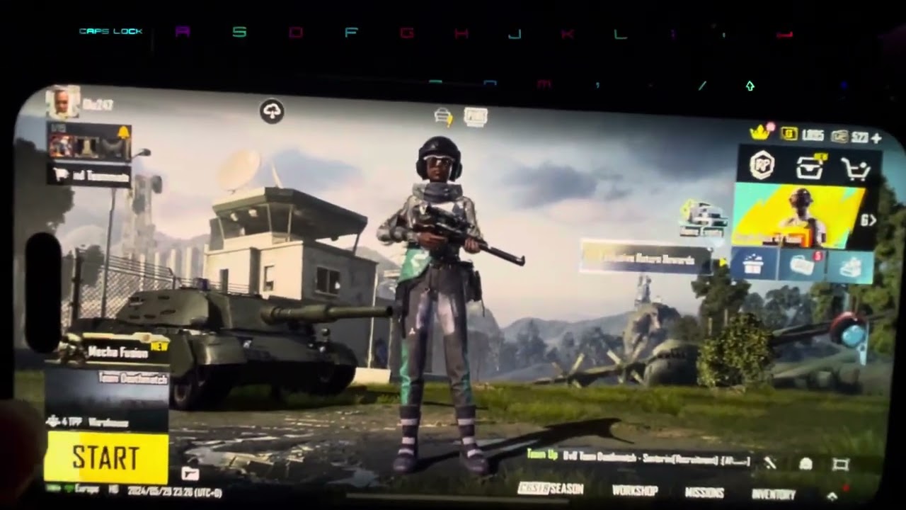 PUBG mobile - iPhone and backbone