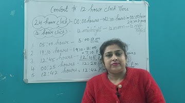 Conversion Of Time | Convert Into 12 Hour Clock Time | @TutorJyotiKapoorOnlinestudy
