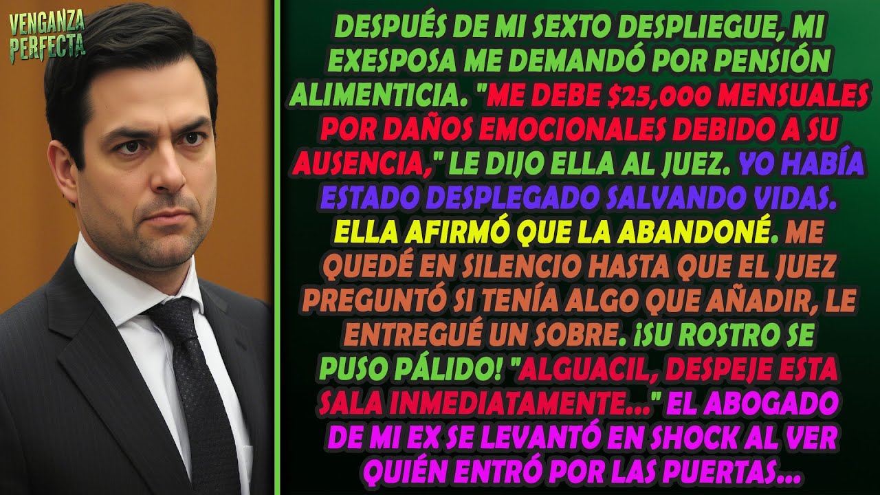 Guardé silencio en el juicio hasta que entregué un sobre al juez tras la demanda de mi ex.