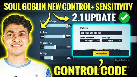 Soul Goblin New Sensitivity & Soul Goblin new 4 finger claw control code | goblin sensitivity bgmi