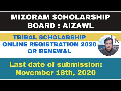 Kum 2020 Tribal Scholarship dil dan | Mizoram Scholarship Board (scholarships.mizoram.gov.in)