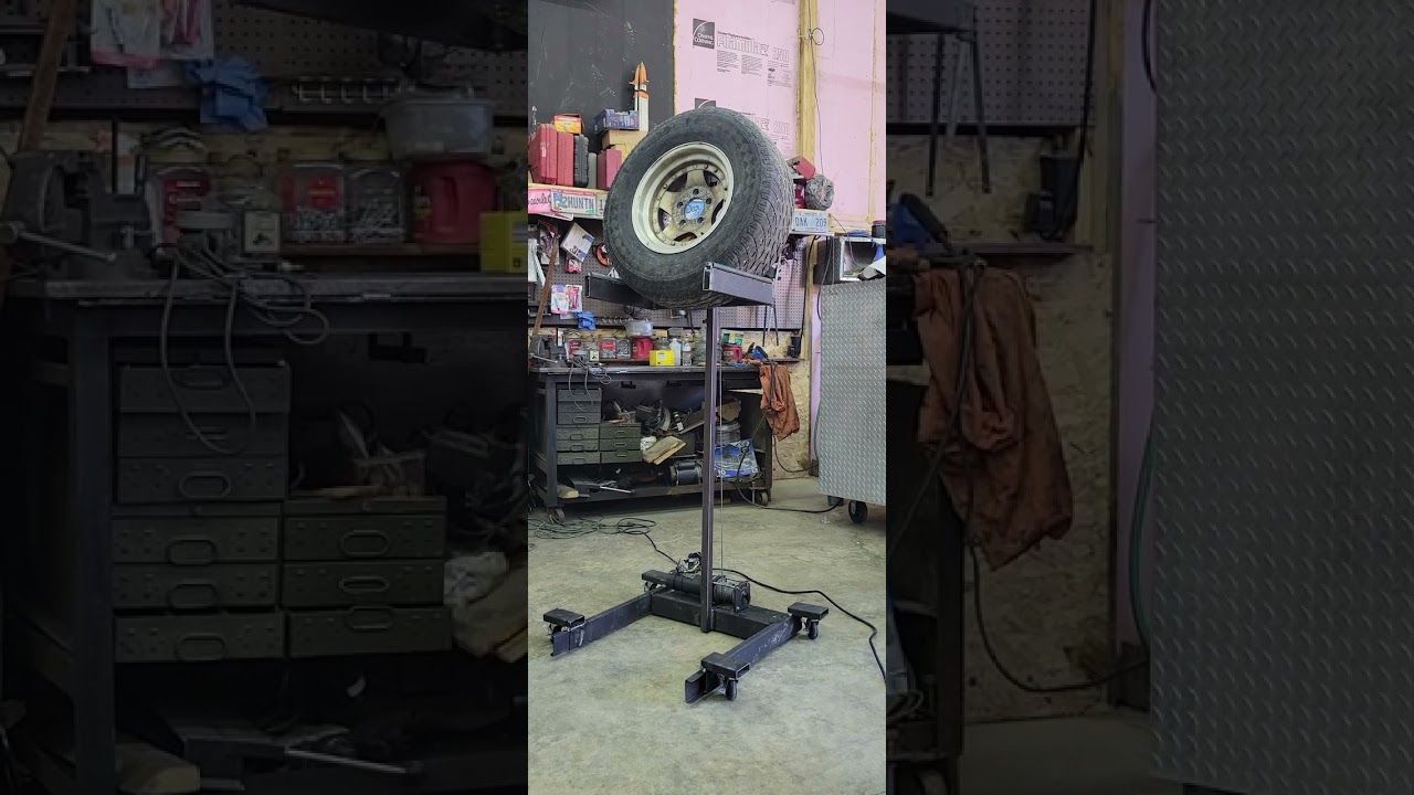 homemade tire lift