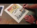Ink Transfer Drawing with Mark Zimmerman- Black Hills Sunset