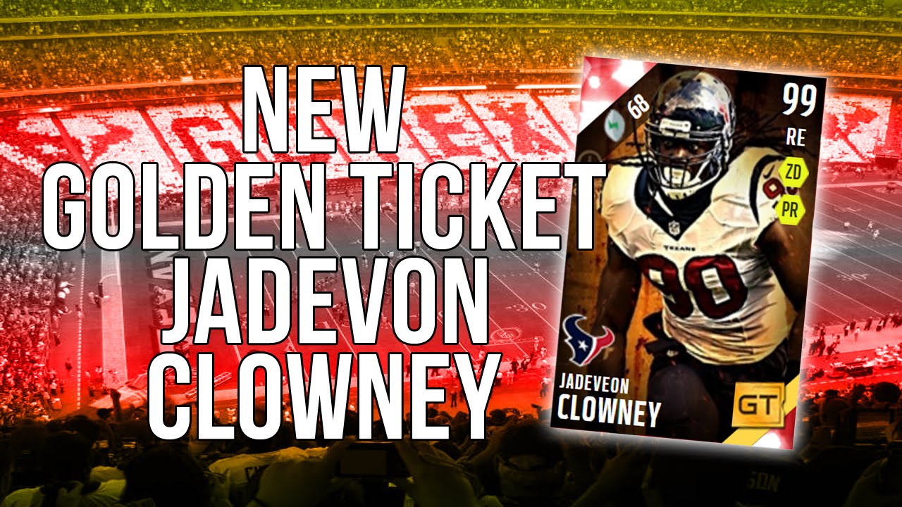 Madden 16 Ultimate Team :: New Golden Ticket Jadeveon Clowney! ::-XBOX ONE Madden 16 Ultimate Team