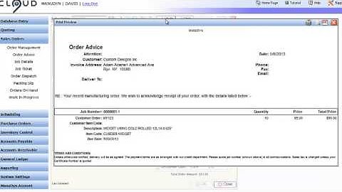 ManuDyn Training - Create a Sales Order