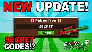 NEW UPDATE AND SECRET CODES in Grow a Garden 2!?