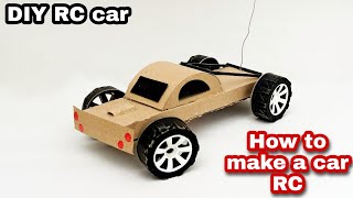 How to make a car RC with cardboard / DIY RC car