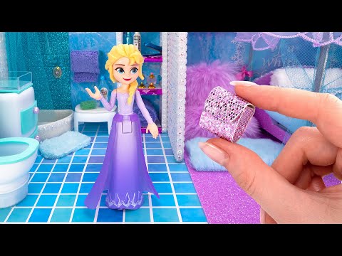 Building A Magical Mini Apartment For Queen Elsa ❄️