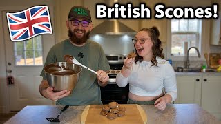 Americans Make & Try British Scones for the First Time!! *actually good!?*