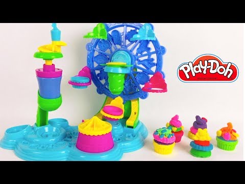 SPILLE MED PLAY DOH LEIRE CUPCAKE LEKETØY SETT NORSK FILM SPELEN MET PLAYDOH KLEI SPEELGOED SET