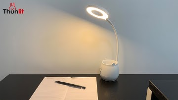 Thunlit Kids Study Lamp Reading LED Desk Lamp USB Rechargeable 3 Gear Adjustable