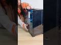 Black Lian Li RGB Asmr Gaming PC Build - 1 #gamingpcbuilds #gaming #shortsfeed #shorts