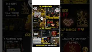 CSK troll pages today: “RCB… just for tonight bro 😭🤝” #RCBvsPBKS #IPL