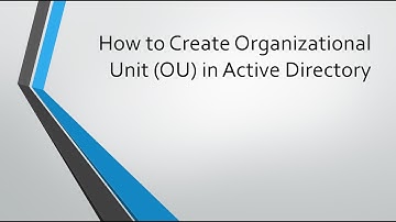 Lab -06 || How to Create Organizational Unit (OU) in Active Directory Windows Server 2016