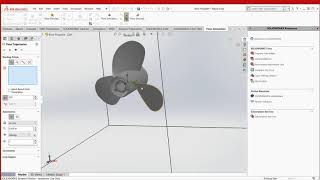 CFD Flow Simulation Boat Propeller