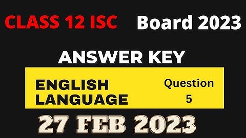 ICSE Class 10 English Language Answer Key 2023