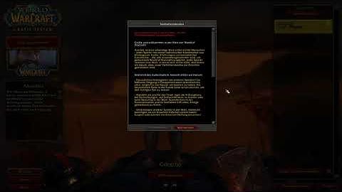 Playing World of Warcraft Blind  -  Login Screen