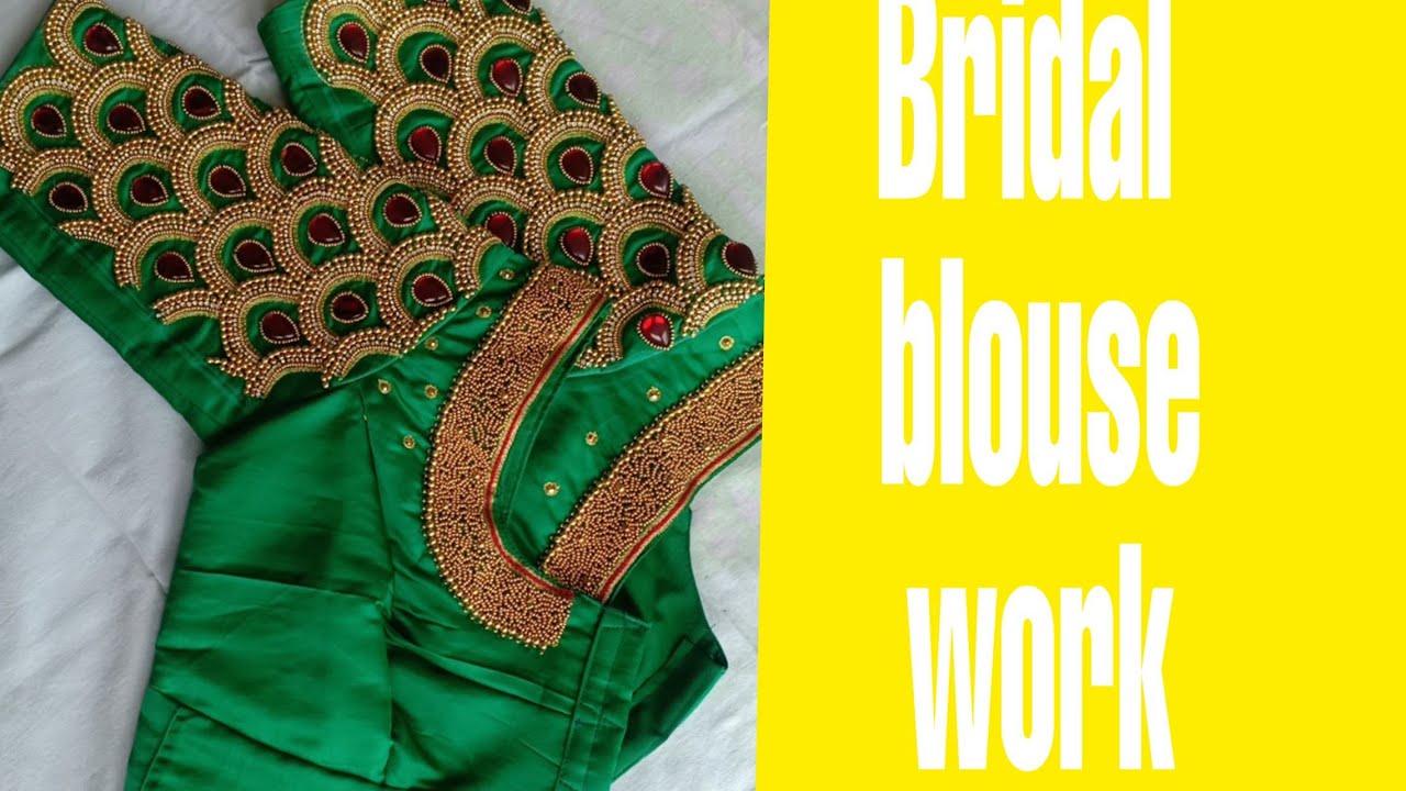Aari work design bridal blouse Aari designAari hand