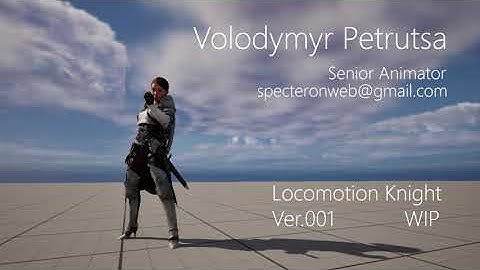Unreal Engine 5 Locomotion Metahuman Knight ver.01 WIP