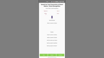 React Native Speech To Text