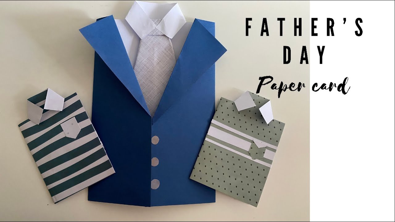 Easy Father’s Day Paper Card | How to Make a Card for Father’s Day ...