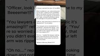 A lawyer opened the door of his BMW