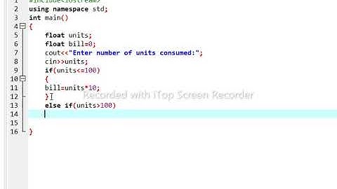C++ Program to calculate electricity bill// program calculate bill