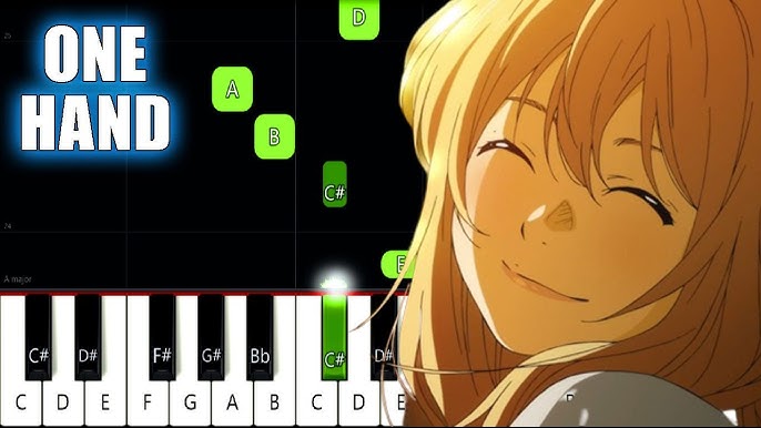 Hikaru Nara-Your Lie in April OP1 Stave Preview 1-Free Piano Sheet Music &  Piano Chords