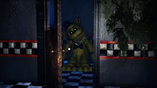 Golden Freddy Opened The Kitchen Door And Came Out Fnaf Back In The 80S