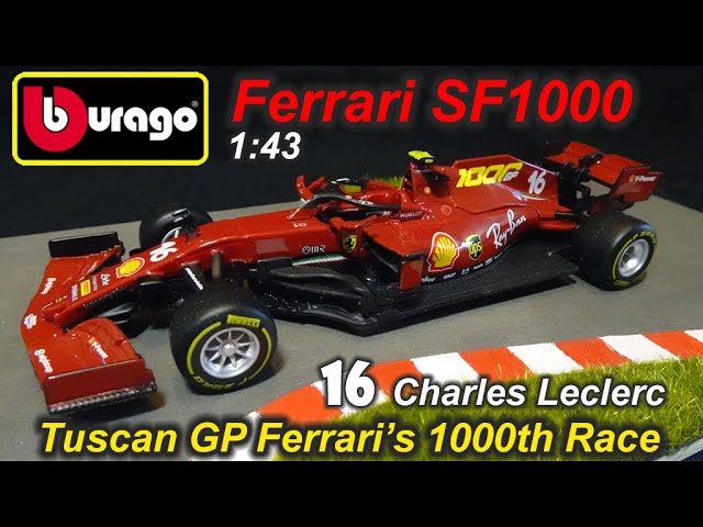 Bburago 1//43 Ferrari F1 SF1000 2020 GP Tuscany 2 car model set Vettel /& Leclerc