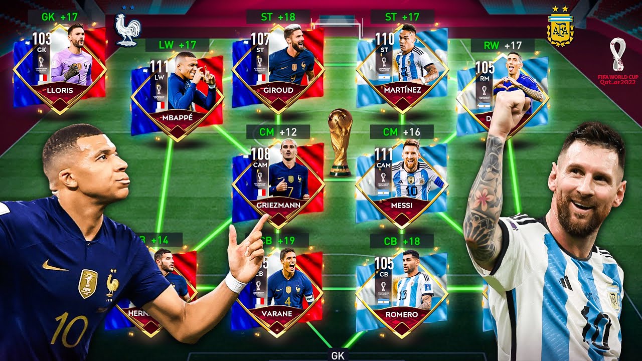 France X Argentina - FIFA World Cup Qatar 2022 Final Special Squad Builder - FIFA Mobile