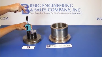 Proceq Piccolo 2/Bambino 2 Taking Hardness Measurements on a Test Block & Test Part