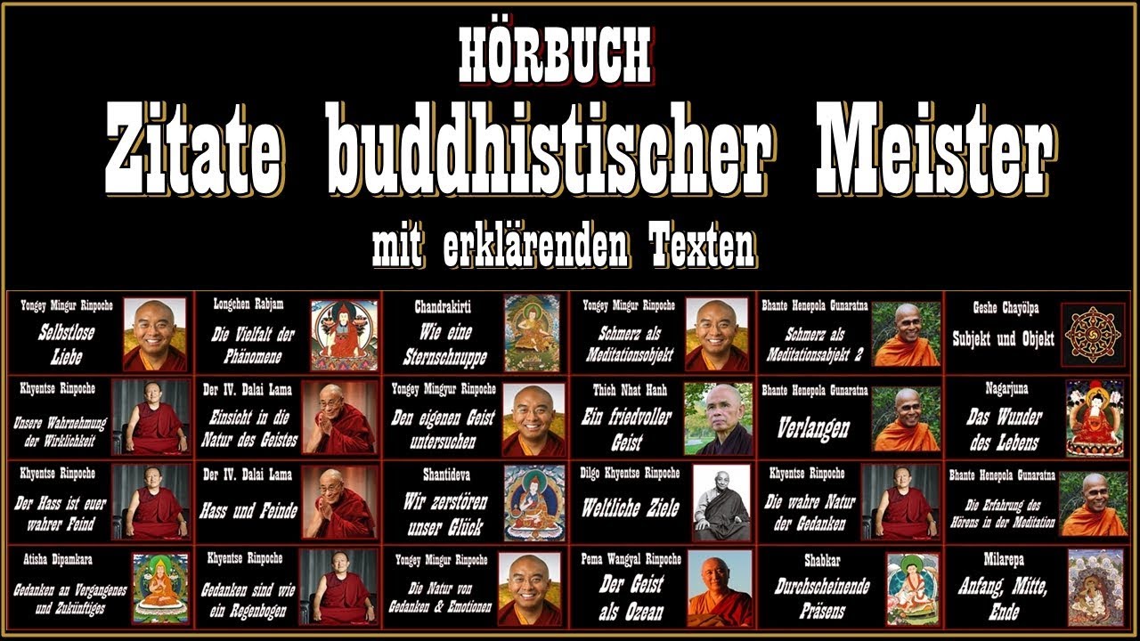 Zitate buddhistischer Meister mit erklärenden Texten Hörbuch