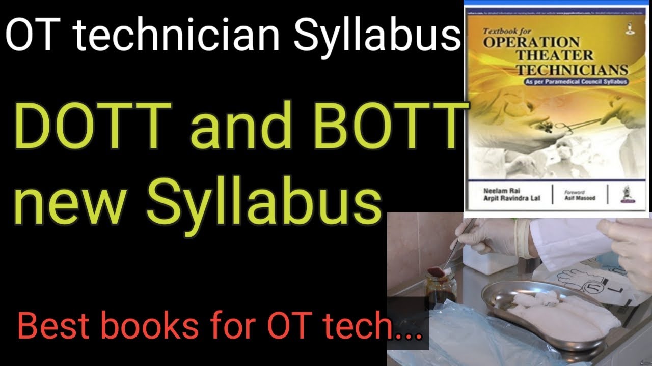 OT Technician Syllabus BOTT Course Syllabus DOTT Course Syllabus OT ot-technician-syllabus-bott-course-syllabus-dott-course-syllabus-ot