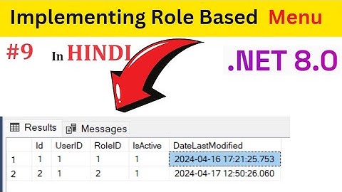 .NET 8.0 Admin Dashboard - Create and Assign Roles in Hindi - Part 9