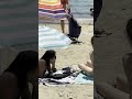 Hot Day At Barcelona Beach Spain
