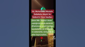 Thumbnail of (Ders 94)- Yağmur duası yaptığında şöyle derlerdi: (Ellahümme enzil fi ardına bereketehâ...